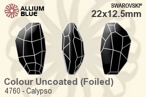 Swarovski Calypso Fancy Stone (4760) 22x12.5mm - Color With Platinum Foiling - Haga Click en la Imagen para Cerrar