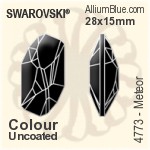 Swarovski Meteor Fancy Stone (4773) 28x15mm - Color With Platinum Foiling