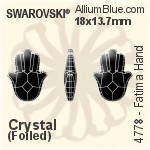 Swarovski Tilted Dice Settings (4933/S) 27mm - Plated