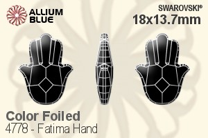 施华洛世奇 Fatima Hand 花式石 (4778) 18x13.7mm - 颜色 白金水银底 - 关闭视窗 >> 可点击图片