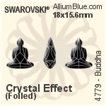 Swarovski Buddha Fancy Stone (4779) 18x15.6mm - Crystal Effect Unfoiled