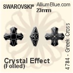 Swarovski Greek Cross Fancy Stone (4784) 23mm - Crystal Effect Unfoiled