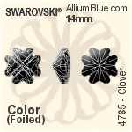 Swarovski Clover Fancy Stone (4785) 19mm - Crystal Effect Unfoiled
