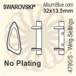 Swarovski De-Art Flat Settings (4766/S) 28x15mm - No Plating