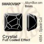 Swarovski Space Cut Fancy Stone (4854) 8mm - Crystal (Full Coated Effect) Unfoiled