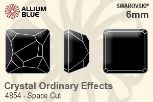 Swarovski Space Cut Fancy Stone (4854) 6mm - Crystal (Ordinary Effects) Unfoiled