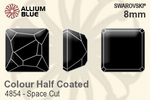 Swarovski Space Cut Fancy Stone (4854) 8mm - Colour (Half Coated) Unfoiled - Click Image to Close