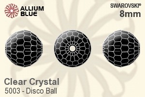 施华洛世奇 Disco Ball 串珠 (5003) 8mm - 透明白色