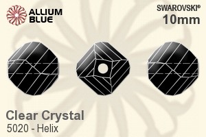 スワロフスキー Helix ビーズ (5020) 10mm - クリスタル - ウインドウを閉じる