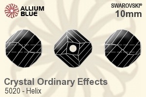 スワロフスキー Helix ビーズ (5020) 10mm - クリスタル エフェクト