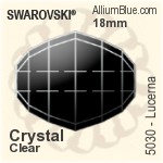 Swarovski Lucerna Bead (5030) 18mm - Clear Crystal