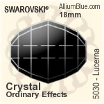 スワロフスキー Mini ラウンド ビーズ (5052) 8mm - カラー