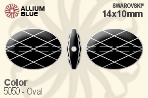 スワロフスキー Oval ビーズ (5050) 14x10mm - カラー