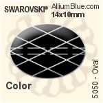 施華洛世奇 橢圓形 串珠 (5050) 14x10mm - 顏色