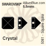 Swarovski Square Spike (Two Holes) Bead (5061) 5.5mm - Color