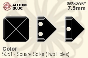 Swarovski Square Spike (Two Holes) Bead (5061) 7.5mm - Color - Haga Click en la Imagen para Cerrar