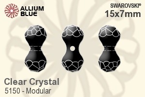 Swarovski Modular Bead (5150) 15x7mm - Clear Crystal