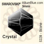 スワロフスキー Bicone ビーズ (5328) 3mm - クリスタル