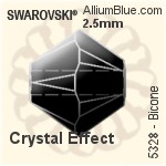 施華洛世奇 梨形 花式石 (4320) 6x4mm - 顏色 白金水銀底