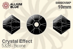 スワロフスキー Bicone ビーズ (5328) 10mm - クリスタル エフェクト