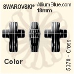スワロフスキー Cross ビーズ (5378) 18mm - カラー