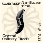 スワロフスキー Wave ビーズ (5525) 28mm - カラー（コーティングなし）