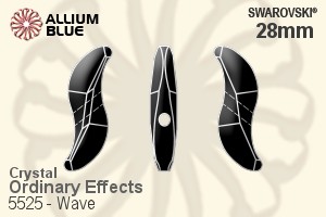 スワロフスキー Wave ビーズ (5525) 28mm - クリスタル（オーディナリー　エフェクト） - ウインドウを閉じる