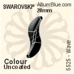 スワロフスキー Wave ビーズ (5525) 28mm - カラー（コーティングなし）
