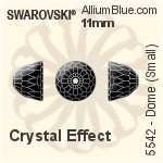Swarovski Dome (Small) Bead (5542) 11mm - Crystal Effect