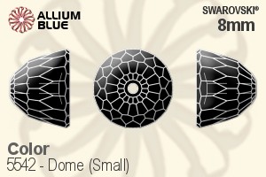 スワロフスキー Dome (Small) ビーズ (5542) 8mm - カラー - ウインドウを閉じる