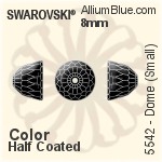 Swarovski Dome (Small) Bead (5542) 8mm - Clear Crystal