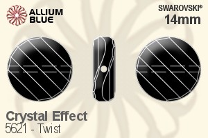 施華洛世奇 Twist 串珠 (5621) 14mm - 白色（半塗層）
