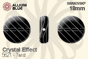 スワロフスキー Twist ビーズ (5621) 18mm - クリスタル エフェクト - ウインドウを閉じる