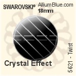 Swarovski Twist Bead (5621) 18mm - Clear Crystal With Crystal Print
