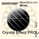 Swarovski Twist Bead (5621) 18mm - Crystal Effect