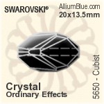 Swarovski Cubist Bead (5650) 20x13.5mm - Colour (Uncoated)