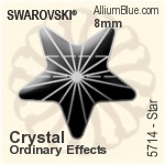 PREMIUM Fine Rock Tube Bead (PM5951) 30mm - Crystal Effect