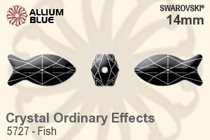 Swarovski Fish Bead (5727) 14mm - Crystal Effect - Click Image to Close