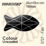 Swarovski Leaf Pendant (6735) 26x16mm - Crystal Effect