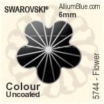 施華洛世奇 Flower 串珠 (5744) 8mm - 白色（半塗層）