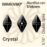 Swarovski Double Spike Bead (5747) 12x6mm - Color