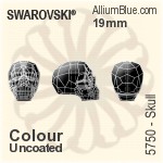 Swarovski Skull Bead (5750) 19mm - Crystal Effect