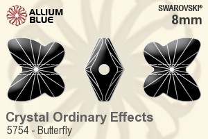 スワロフスキー Butterfly ビーズ (5754) 8mm - クリスタル エフェクト