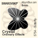 スワロフスキー Butterfly ビーズ (5754) 10mm - クリスタル エフェクト