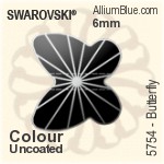 Swarovski Butterfly Bead (5754) 6mm - Crystal Effect (Full Coated)