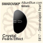 施華洛世奇 Dome-shaped 珍珠 (5817) 8mm - 水晶珍珠