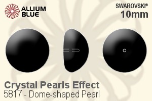 Swarovski Dome-shaped Pearl (5817) 10mm - Crystal Pearls Effect