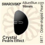 Swarovski Dome-shaped Pearl (5817) 16mm - Crystal Pearls Effect