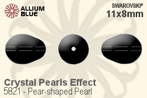 施华洛世奇 梨形 珍珠 (5821) 11x8mm - 水晶珍珠