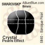Swarovski Baroque Pearl (5840) 12mm - Crystal Pearls Effect